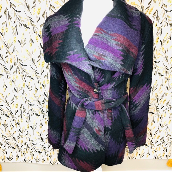 Francesca's Collections Jackets & Blazers - NWT! Francesca’s Aztec print drape front coat L